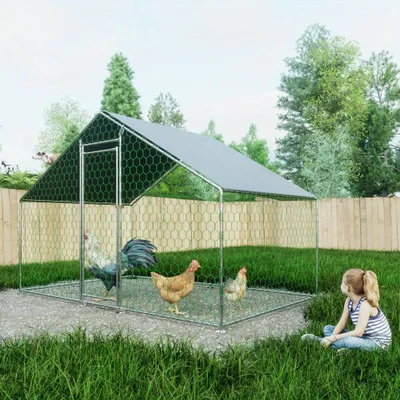 Produktbild von Tierstall - Außenbereich - Hühnerstall - Nagetiergehege - Kaninchenstall - Mit Sicherheitsverschluss