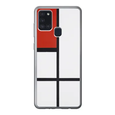 Produktbild von MuchoWow® Handyhülle Schutzhülle Hülle für Samsung Galaxy A21s Komposition - Piet Mondrian Silikon Softcase Handy Hülle - Hartschale