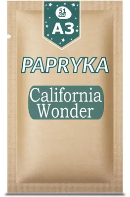 Immagine prodotto di 51Seed A03, Peperone CALIFORNIA WONDER, 0,5g