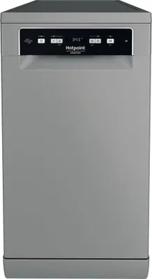 Produktbild von Hotpoint HA3FC10BS7A0S, Freistehend, Single (45 cm breit), Edelstahl, Schwarz, Tasten, 1,3 m