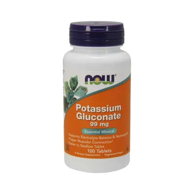 Productafbeelding van VoedingssupplementenNOW Foods Potassium Gluconate kaliumgluconaat (100 tabletten) 4149