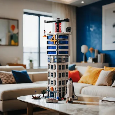 Produktbild von Vier Helden Turm Bausteine Set 6135 Teile Modulares Architektur Modell Klemmbaustein