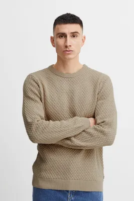 Produktbild von !Solid SDClive Herren Strickpullover Feinstrick Pullover mit Rundhalsausschnitt O-Neck und Struktur Strick