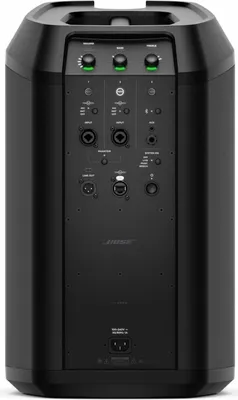 The back panel of a black Bose L1 Pro8 Portable Line Array System speaker.