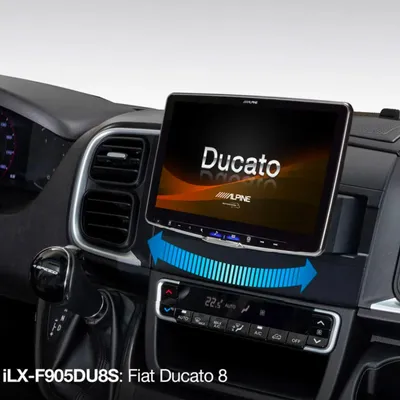 Image de Station multimédia Alpine iLX-F905DU8S et kit d'installation pour Fiat Ducato 8