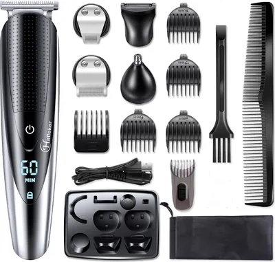 Produktbild von Hatteker Herren Barttrimmer Elektro Bartschneider Haarschneider Bodygroomer