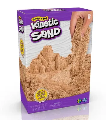 Produktbild von Kinetic Sand - 5 kg Nachfüllset Naturbraun, Kinetischer Sand für Kinder, 3 Jahr(e), Nicht toxisch, Braun