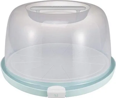 Produktbild von Kunststoff-Tortenbox mit Schnittflächen muntgrün BPA-frei