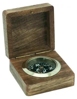 Immagine prodotto di Bussola in scatola di legno, decorazione nautica