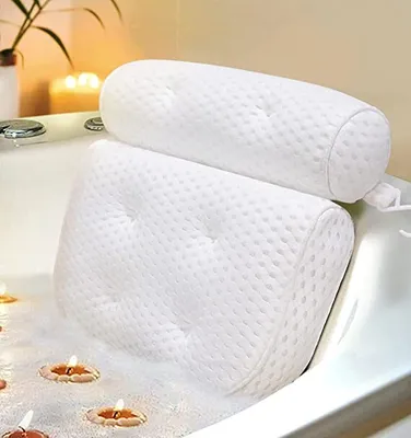 Produktbild von ASKSA Badewannenkissen, 4D Air Mesh Spa Kissen, Rutschfestes Badewannenkissen