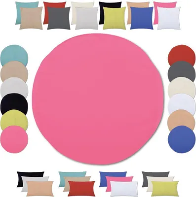 Produktbild von Kissenhülle (Serie Ellen) Ø 40cm Zierkissenhülle Dekokissenhülle Dekokissen, Farbe: Pink