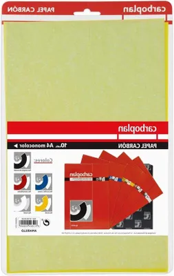 Obrázek produktu pro Přenosová fólie na látky – kopírovací listy na textil – přenos vzorů – ekologický kopírovací papír – 10 kusů, 21 x 33 cm – žlutá