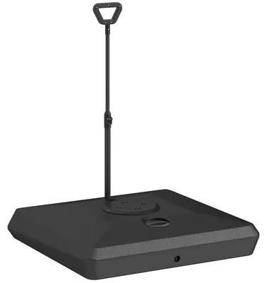 Immagine prodotto di Base per Ombrellone a Sbalzo 95x95x117 cm Riempibile con Acqua o Sabbia in HDPE Nero