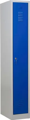 Produktbild von Gürkan Spind lichtgrau, enzianblau 104752, 1 Schließfach 30,0 x 50,0 x 180,0 cm