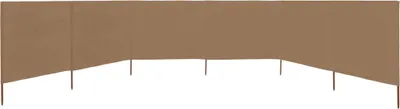 Obrázek produktu pro vidaXL 6dílná tkanina Windbreak 800 x 80 cm Taupe