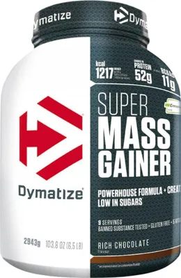 Produktbild von Dymatize Super Mass Gainer (2943g) Rich Chocolate - Gewichtszunahme - Mit Kreatin