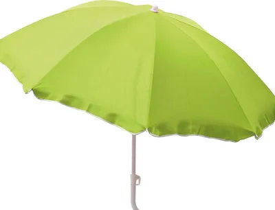 Produktbild von Strandschirm knickbar ca. 160 cm aus Polyester mit UV-Schutz und Mast