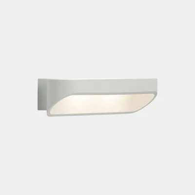 Image de Applique murale LED ovale, aluminium blanc mat, 30 cm