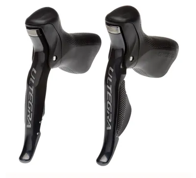 Image de Paire de manettes STI Shimano Ultegra Di2 2x11/10 vitesses - système de changement de vitesse électronique de course précis...