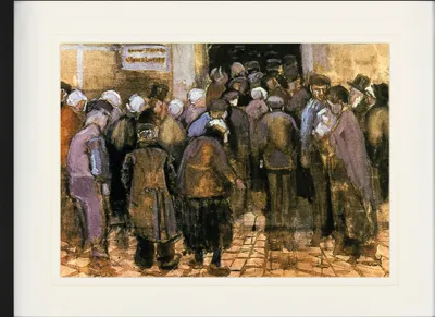 Produktbild von Vincent Van Gogh Oprawiony obraz z eleganckim passe-partout | Obrazy ścienne | W ramie obrazu - Loteria państwowa (60 x 80 cm)