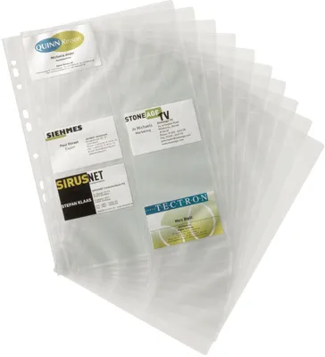 Obrázok produktu pre Durable 2389-19, Priehľadná, Polypropylén (PP), 20 karty/kariet, A4, 54 x 90 mm, 10 kusov