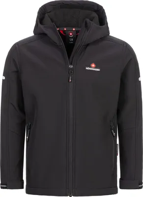 Produktbild von Höhenhorn Cledo Kinder Softshelljacke Classic Schwarz Gr. 128