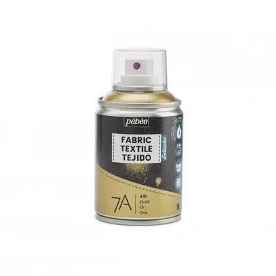 Produktbild von Pebeo 7A Aerosol Textilfarbe auf Wasserbasis, 100 ml, Gold
