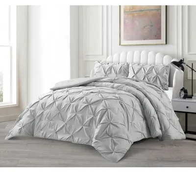 Image de Lavella Efsun couvre-lit 240 x 250 cm gris coton, 2 housses 60 x 70 cm