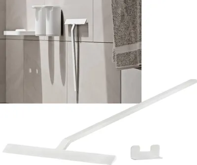 Produktbild von Zone Denmark Duschabzieher Rim, mit Halter, Abzieher, Scheibenreiniger, Silikon / Metall, White, 30 cm, 14897