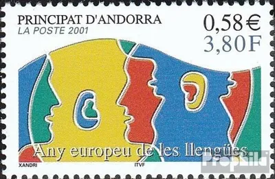 Produktbild von Briefmarken Andorra - Französische Post 2001 Mi 570 (kompl.Ausg.) postfrisch Sprachen