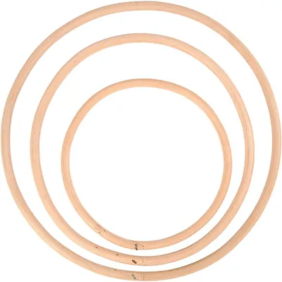 Produktbild von Bambusring, D 15,3+20,3+25,5 cm, 3 Stk/ 1 Set [HOB-50238]