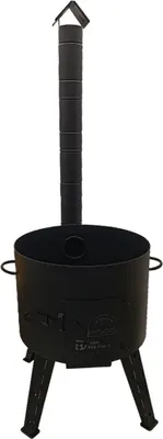 Produktbild von Utschak für Kasan 12 L Stahl Ø 392 mm mit Schüreisen und Schornstein