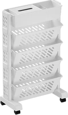 Produktbild von Studienregal Compact Praktisch Draaibaar 5 Ebenen Organizer Rack