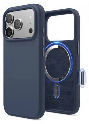 Produktbild von Elago MagSafe Silikon Case für iPhone 17 Pro - Indigo Blau
