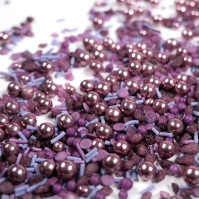 Produktbild von Streuselheld Glitzer Lila 40g Streusel zum Dekorieren und Verzieren von Gebäck aller Art wie Torten Kuchen Keksen Zuckerstreusel