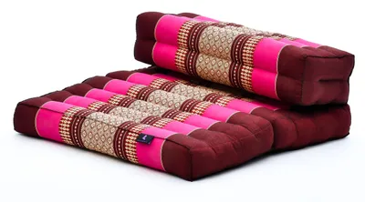 Produktbild von Leewadee Klappbares Meditationskissen 50 x 70 x 12 cm - Kapok Bodenkissen