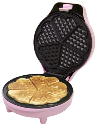 Produktbild von Bestron ASW217, 6 Waffel(n), Herz (Form), Pink, 700 W, 220 - 240 V