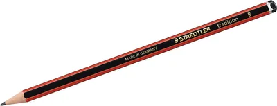 Produktbild von Staedtler tradition 110, B, Schwarz, Rot, Hexagonal, PEFC, 2 mm, 1 Stück(e)
