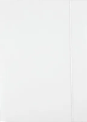 A plain white background with a subtle vertical line on the right side, suggesting the edge of a product or a fold.