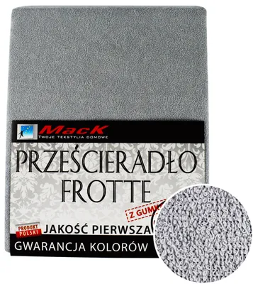 Produktbild von Spannbettlaken Frottee 90x200 cm – mit Gummizug, weich, hellgrau