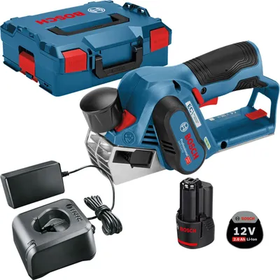 Produktbild von Bosch Akku-Hobel GHO 12V-20 12 V / 1x 2,0 Ah Akku + Ladegerät in L-Boxx
