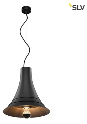Produktbild von SLV 1000434 BATO 35 PD Indoor Pendelleuchte schwarz E27 max. 60W
