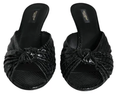Image de Dolce & Gabbana sandales en cuir noir
