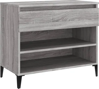 Obrázok produktu pre vidaXL Stojan na topánky Grey Sonoma 70x36x60 cm Drevo Materiál