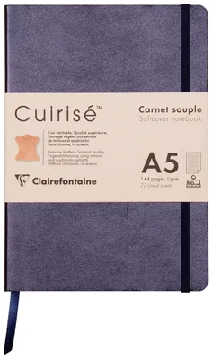 Produktbild von Clairefontaine 3x Notizbuch 72 Blatt liniert A5 14,8x21cm Petroleum 400094C