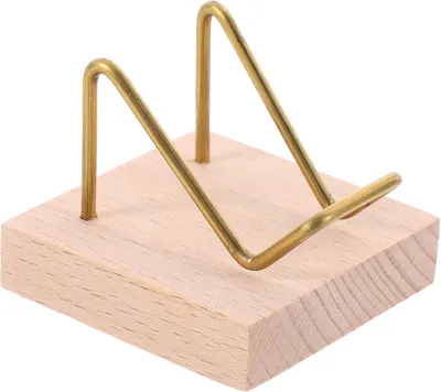 Produktbild von Eleganter Mineralienständer aus Holz für Edelsteine und Kristallkugeln, natürliche Holzfarbe für dekorative Präsentation