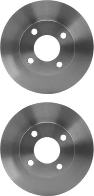 Productafbeelding van 2 remschijven, intern geventileerd, Ø 68 mm, 22 mm, HELLA, geschikt voor onder andere AUDI 100