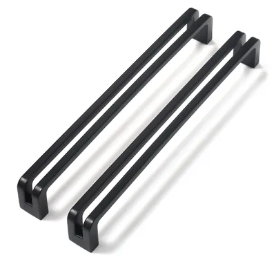 Obrázek produktu pro Solidchoice - Černé úchytky na nábytek, 128 mm, sada 6 kusů