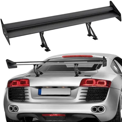 Produktbild von VEVOR Universeller Heckspoiler GT-Stil Verstellbarer Kofferraumflügel Auto-Rennsport 53,1"/135 cm, Doppeldeck, Seitenflügel ohne Loch