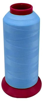 Produktbild von 914 Meter leuchtendes Stickgarn aus Polyester, flexibles Nähgarn in Himmelblau für Kreuzstich und Handwerk